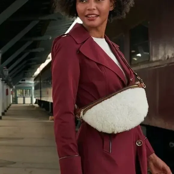 NWT Patricia Nash Sherpa Tinchi Belt Sling Bag - Picture 2 of 4